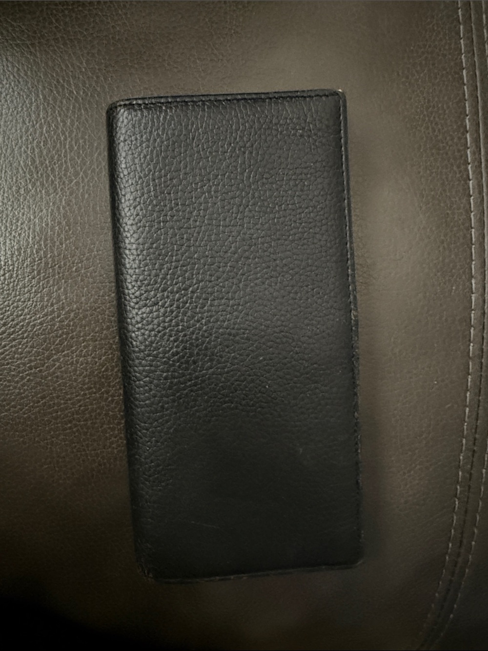 Men's Black Leather wallet Card Holder — Minimal Slim Organizer